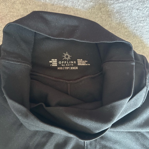 Aerie XXS Black Biker Shorts - Picture 3 of 3